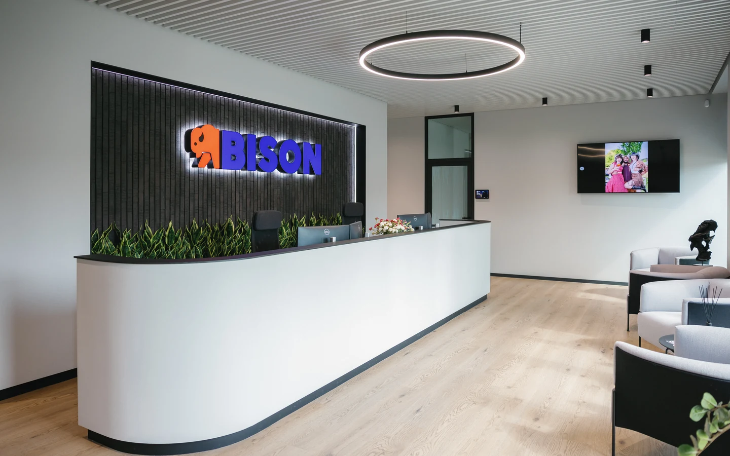 Reception at the Bison Commerce Kaunas office